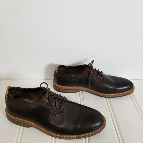 Clarks Pitney Walk Dark Brown Leather Derby Dress Shoes Men’s Size 12 main image 11